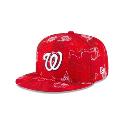 Washington Nationals Gorra | New Era MLB Cap Chaos 59fifty Fitted Cap Mexico - Rojos